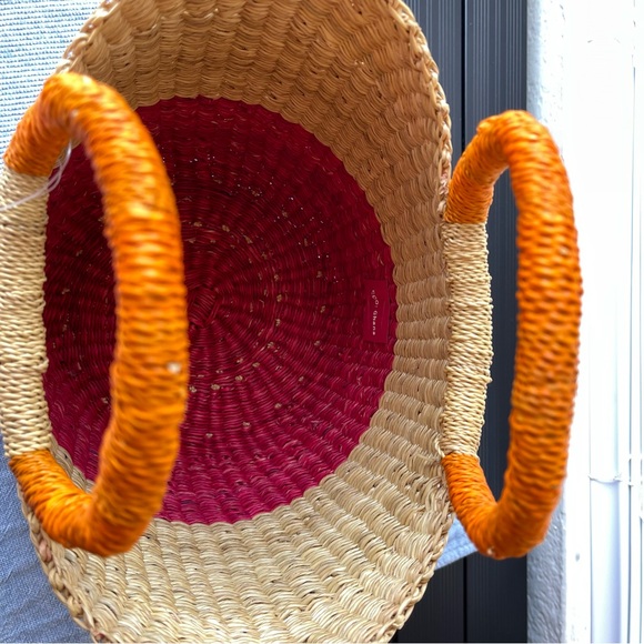 NWT Bag + 30 Flowers | Polo Ralph Lauren Natural Basket Bag $496 - Picture 3 of 17